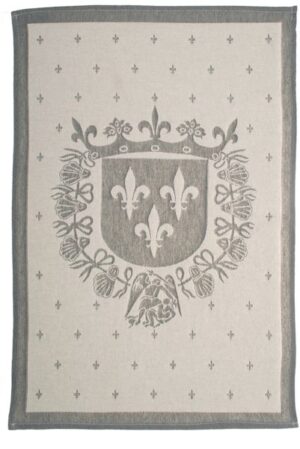 kitchen towel Fleur de Mys black