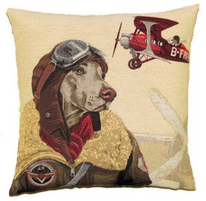 dog bomber pilot red