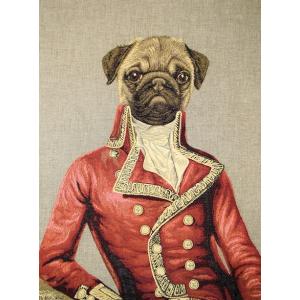 wall tapestry pug by T.Poncelet