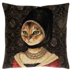Portrait of Cat with black hat - inspired by Petrus Christus